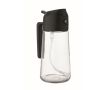 Distributeur d’huile 2 en 1 en verre avec couvercle 450ml couleur noir