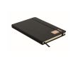 Carnet avec couverture en polyester RPET et 192 pages A5 couleur noir