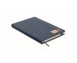 Carnet avec couverture en polyester RPET et 192 pages A5 couleur bleu