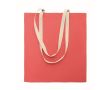 Tote bag en coton avec anses longues 140 g/m² couleur fuchsia