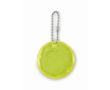 Porte-clés rond en PVC réfléchissant personnalisable couleur jaune fluorescent