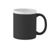 Tasse en céramique finition mate avec bord blanc 300 ml couleur noir
