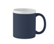 Tasse en céramique finition mate avec bord blanc 300 ml couleur bleu marine