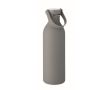 Bouteille en acier inoxydable avec finition caoutchouc 500ml couleur gris foncé