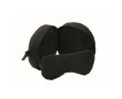Oreiller de voyage 2 en 1 avec masque de sommeil intégré couleur noir