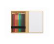 Set de dessin pour enfants avec papier kraft et 12 crayons de couleur couleur beige