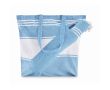 Set de serviette hammam et sac de plage 180 g/m² couleur turquoise