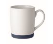Tasse en céramique blanche mate avec base en silicone colorée 300ml couleur bleu marine