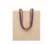Sac tote bag en coton avec anses arc-en-ciel 180 g/m² couleur multicolore