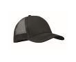 Casquette trucker 5 panneaux en coton et maille 250 g/m² couleur noir
