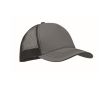 Casquette trucker 5 panneaux en coton et maille 250 g/m² couleur gris foncé