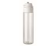 Bouteille en RPET avec paille 2 en 1 et anse anti-fuite 700 ml couleur blanc