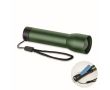 Lampe torche rechargeable en aluminium avec zoom et modes d'éclairage couleur vert foncé