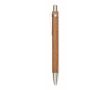 Stylo en bois d’acacia avec mécanisme à clic et encre bleue couleur bois