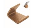 Support de téléphone en bois de noyer et de peuplier pour bureau couleur bois