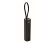 Batterie externe en aluminium recyclé, câble et indicateur 5 000 mAh couleur noir