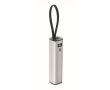 Batterie externe en aluminium recyclé, câble et indicateur 5 000 mAh couleur argenté mat