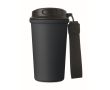 Gobelet isotherme en inox recyclé avec anse et antifuite 400 ml couleur bleu bondi