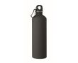 Gourde en inox recyclé avec finition caoutchoutée et mousqueton 750 ml couleur noir