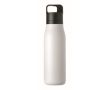 Gourde isotherme en inox recyclé avec anse et ouverture facile 500 ml couleur blanc cassé