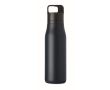 Gourde isotherme en inox recyclé avec anse et ouverture facile 500 ml couleur bleu bondi