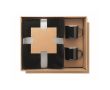 Set cadeau avec couverture polaire et deux tasses émaillées de 350 ml couleur noir