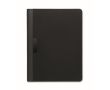 Porte-documents A4 en cuir synthétique avec poches et bloc-notes ligné couleur noir