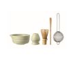 Set de matcha en céramique et bambou 5 pièces en coffret cadeau couleur vert menthe
