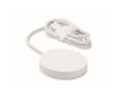 Chargeur sans fil magnétique avec câble fixe USB-C de 1 m et 25 W couleur blanc cassé