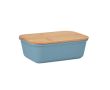 Lunch box de couleur en PP avec couvercle en bambou 1L Mix Bamboo couleur noir mat
