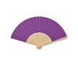 Éventails publicitaires en bambou avec papier coloré PaperWind couleur violet