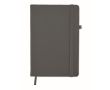Carnet avec couverture et papier recyclés A5 pages lignées EcoRecycle couleur gris foncé