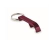 Porte-clés décapsuleur à personnaliser en aluminium recyclé Recyclo couleur bordeaux
