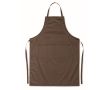 Tablier de couleur ajustable avec poches 190 g/m2 Topchef couleur marron