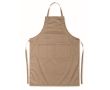 Tablier de couleur ajustable avec poches 190 g/m2 Topchef couleur camel