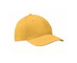 Casquette d'entreprise économique à 6 panneaux avec velcro ColorCap couleur jaune