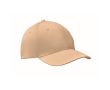Casquette d'entreprise économique à 6 panneaux avec velcro ColorCap couleur ivoire