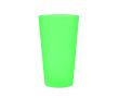 Gobelet personnalisé en plastique avec finition givrée 500ml Concert couleur vert transparent