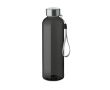 Gourde avec logo en plastique recyclé et antifuite 500 ml couleur noir