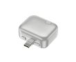 Adaptateur de charge intelligent USB-C avec anti-surcharge 140 W couleur argenté