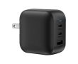 Chargeur ultra-rapide pour plusieurs pays avec 3 sorties 70W couleur noir