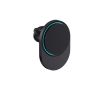Support magnétique de voiture pour téléphone avec charge sans fil 15W couleur noir