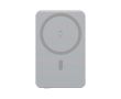 Batterie externe magnétique écologique, charge sans fil 15 W 5 000 mAh couleur argenté