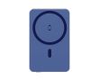 Batterie externe magnétique écologique, charge sans fil 15 W 5 000 mAh couleur bleu