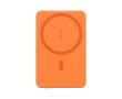 Batterie externe magnétique écologique, charge sans fil 15 W 5 000 mAh couleur orange