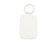 Batterie externe porte-clés écologique avec câbles intégrés 2 000 mAh couleur blanc