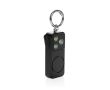 Alarme personnelle compacte rechargeable USB-C avec lumière LED 150 dB couleur noir