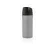 Mug iostherme personnalisé avec ouverture anti-goutte 300 ml couleur gris