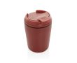 Tasse isotherme en plastique avec couvercle anti-goutte 220 ml couleur rouge