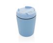 Tasse isotherme en plastique avec couvercle anti-goutte 220 ml couleur bleu ciel
